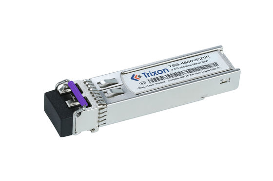 TSS-4880-55DIR 2.5G SFP Модуль приемника 80 км Расстояние 1550nm -40°C ~ +85°C Диапазон температуры